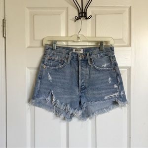 Agolde Parker Vintage High Rise Cut Off denim shorts Sz.24